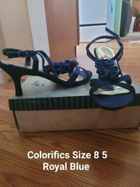 Royal Blue Formal Kitten Heels
